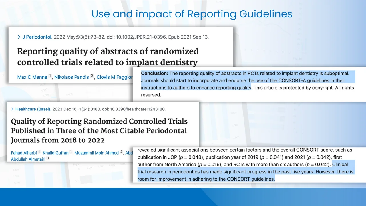 Reporting Guidelines — Impact slide